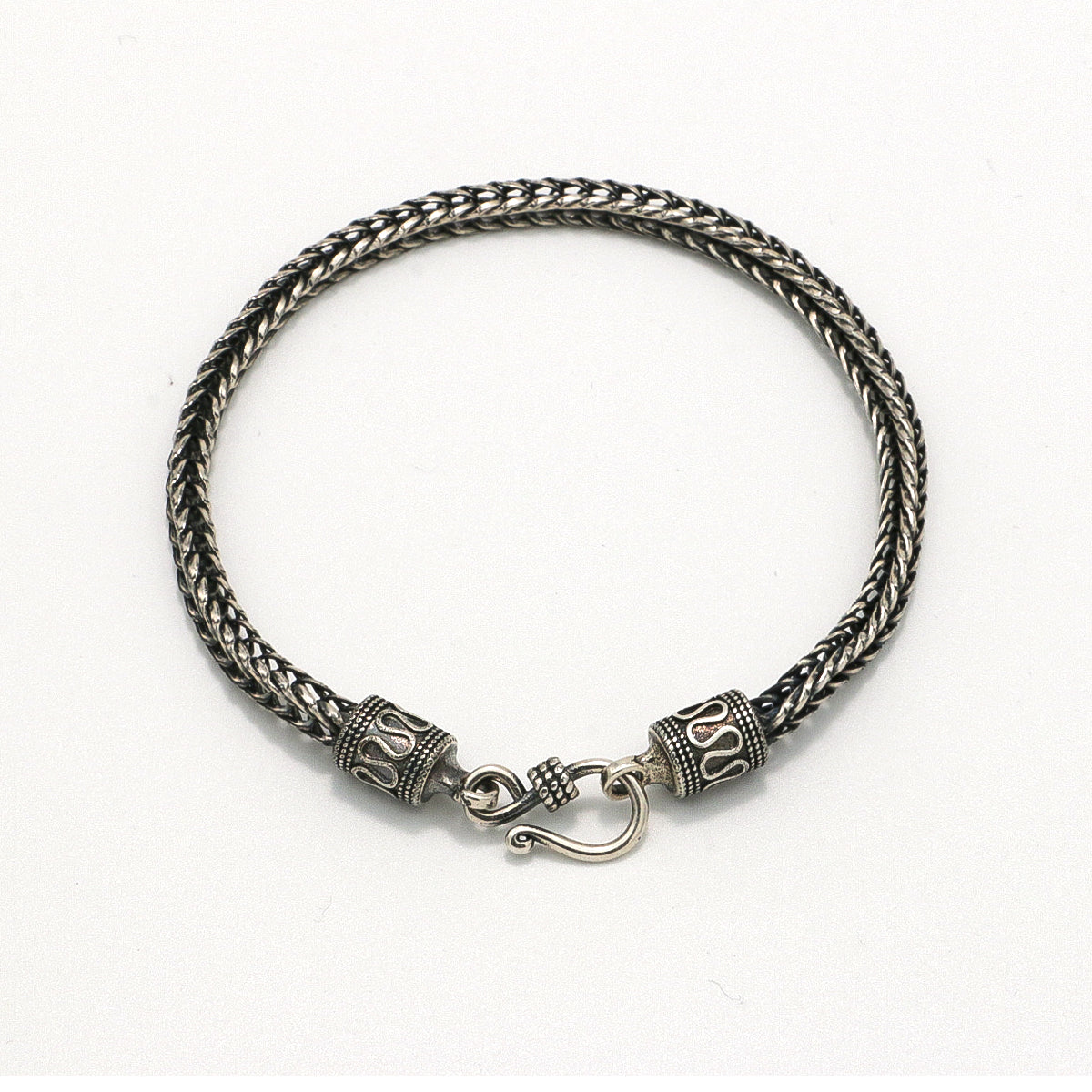 Versatile Antiqued Silver Dragon Bone Chain Bracelet-st-0019