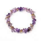 Ametrine Chip Bracelet - Natural Gradient Stones, Irregular Chip Design-st-0042