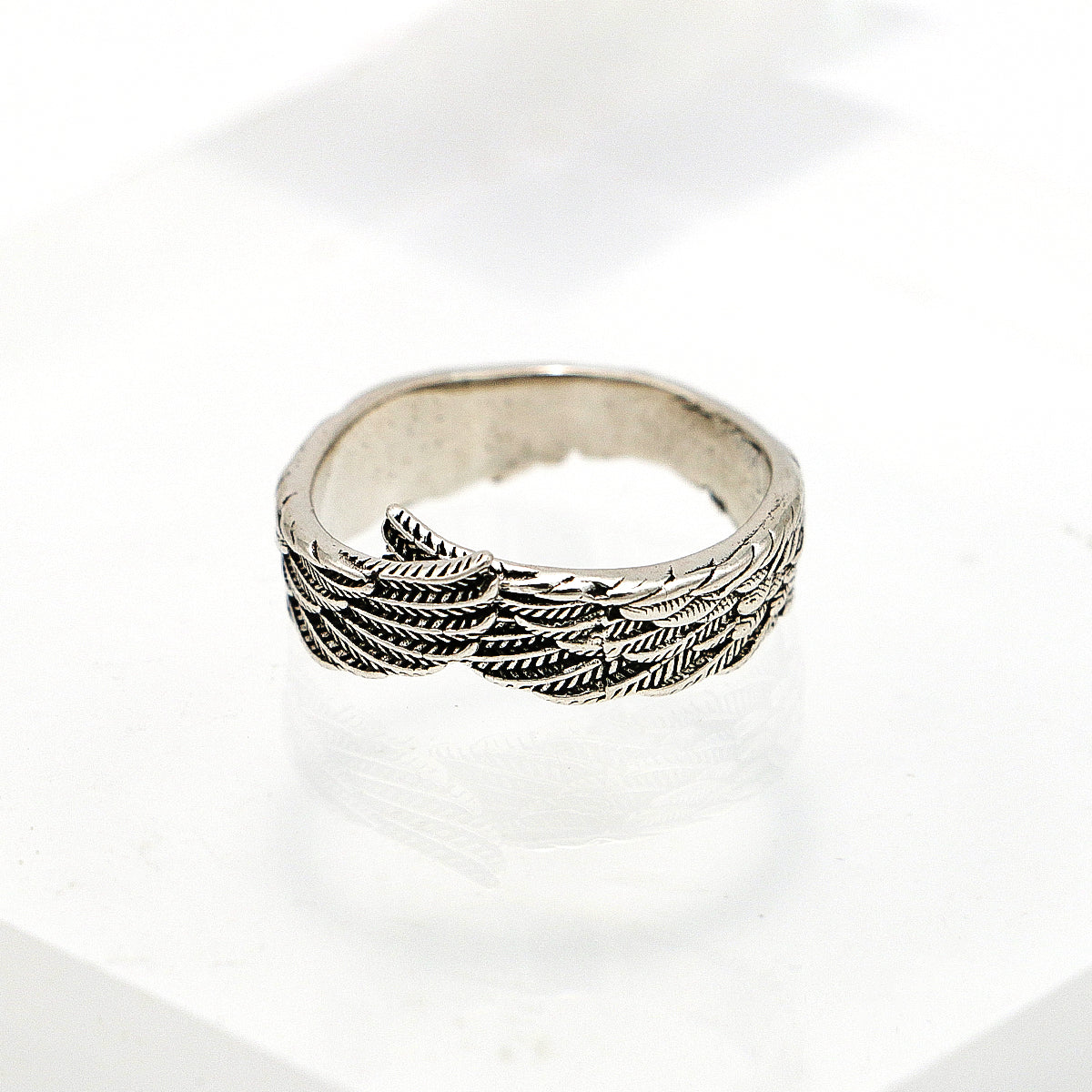 Adjustable 925 Silver Ring - Wing Design Band-st-0038