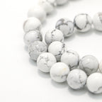 Handmade Howlite Necklace with Gold Chain-st-0025
