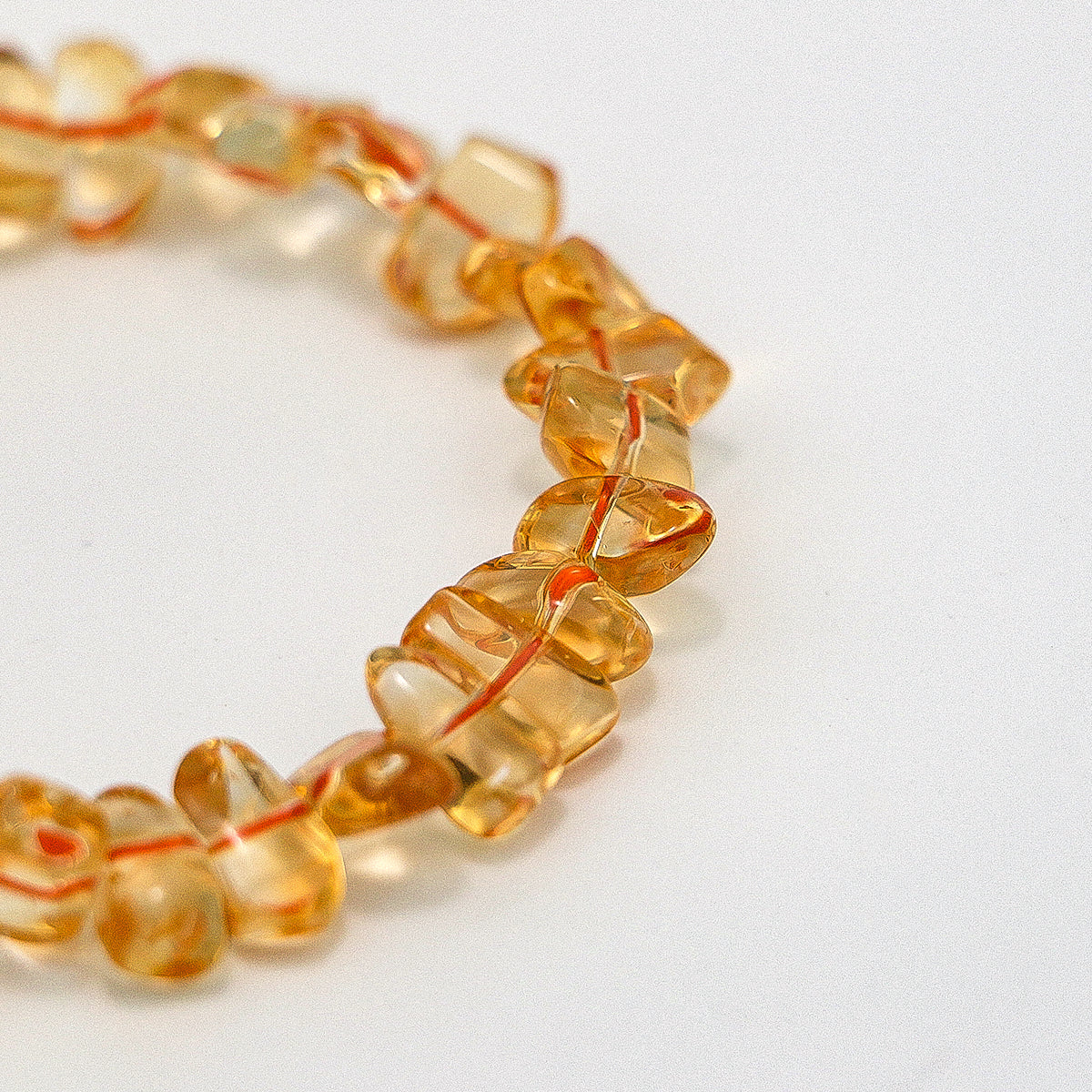 Handmade Raw Citrine Bracelet - Natural Irregular Stones-st-0031