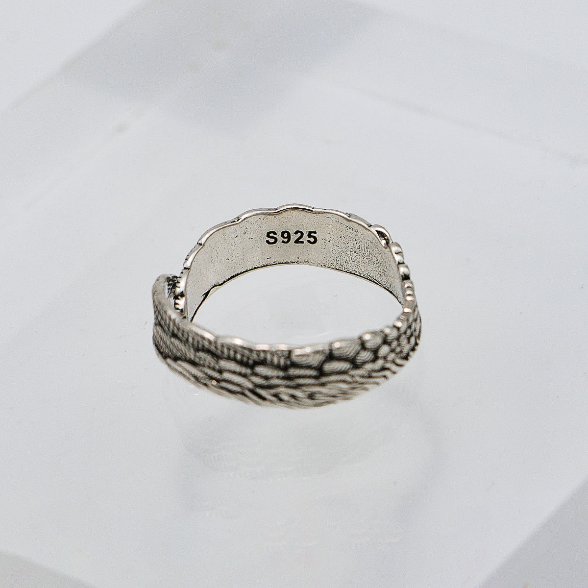Adjustable 925 Silver Ring - Wing Design Band-st-0038