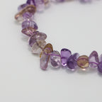 Ametrine Chip Bracelet - Natural Gradient Stones, Irregular Chip Design-st-0042