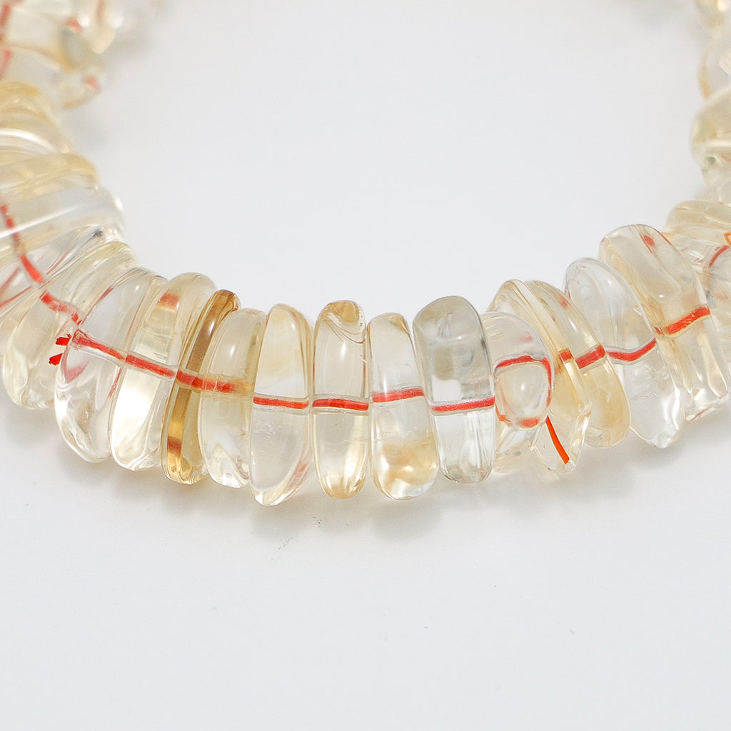 Handmade Raw Citrine Bracelet - Natural Irregular Yellow Stones-st-0033