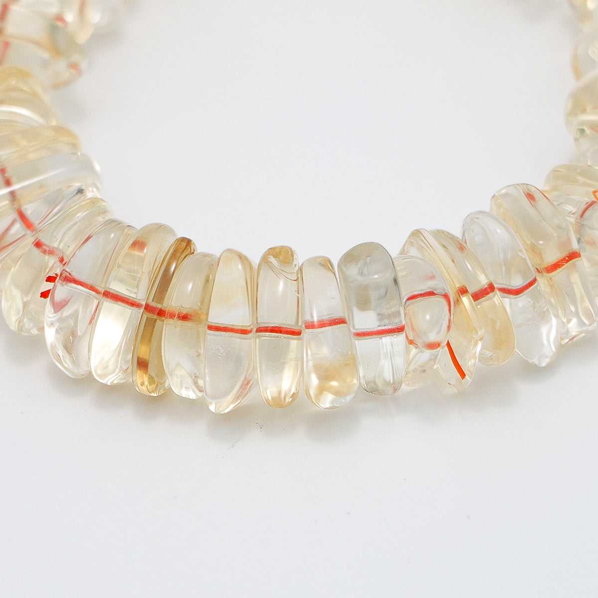 Handmade Raw Citrine Bracelet - Natural Irregular Yellow Stones-st-0033