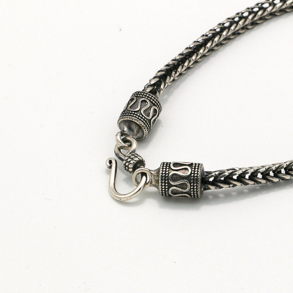 Versatile Antiqued Silver Dragon Bone Chain Bracelet-st-0019