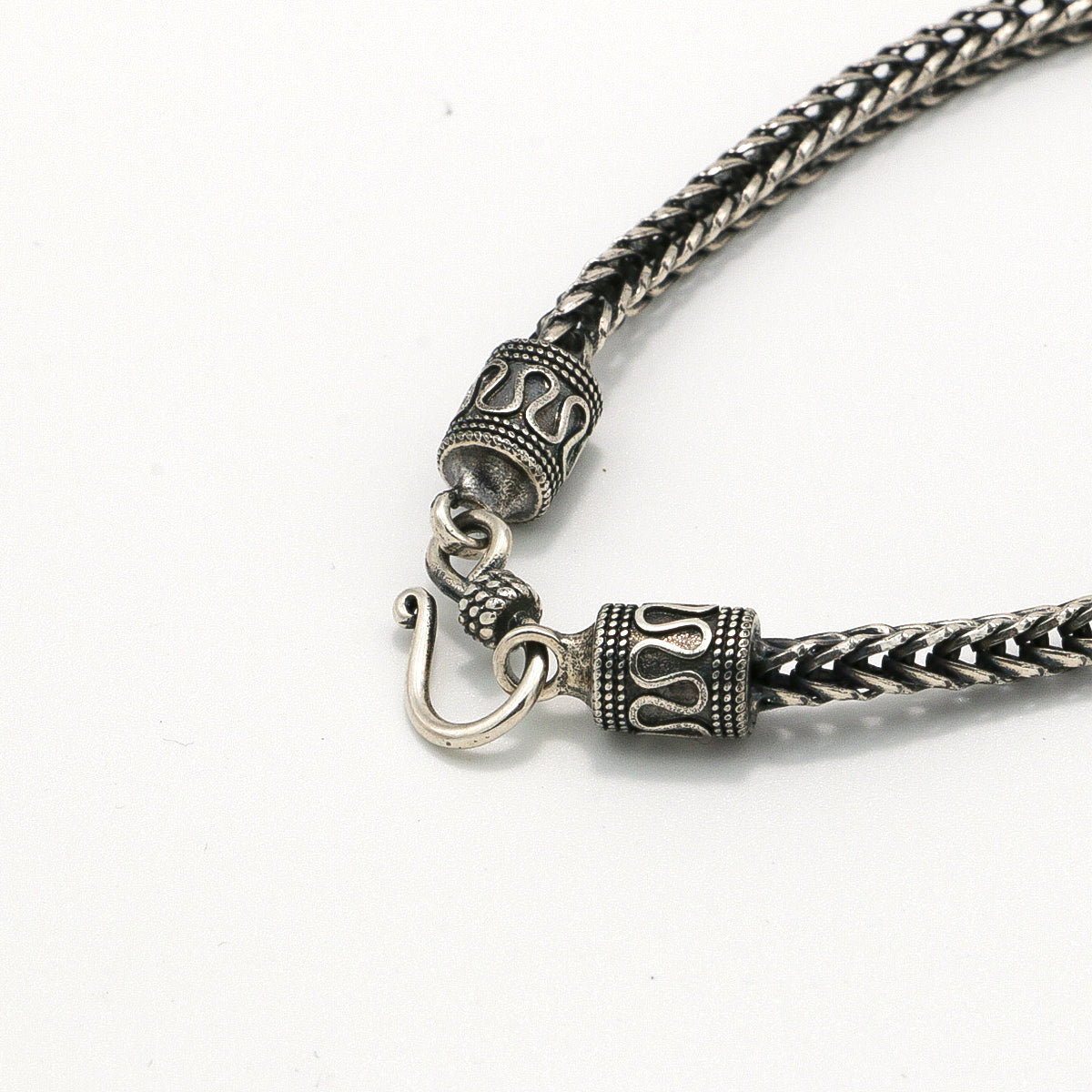 Versatile Antiqued Silver Dragon Bone Chain Bracelet-st-0019