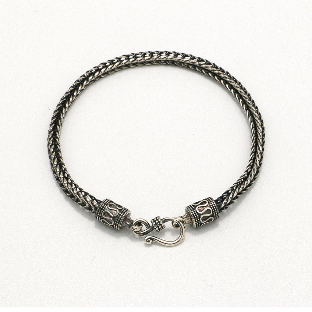 Versatile Antiqued Silver Dragon Bone Chain Bracelet-st-0019