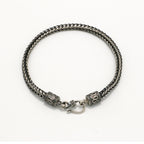 Versatile Antiqued Silver Dragon Bone Chain Bracelet-st-0019