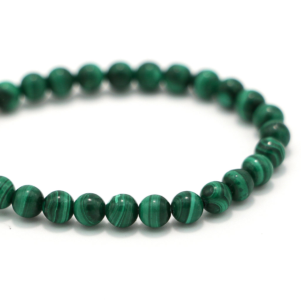 Handmade Malachite Bracelet with Gold Accents-st-0010